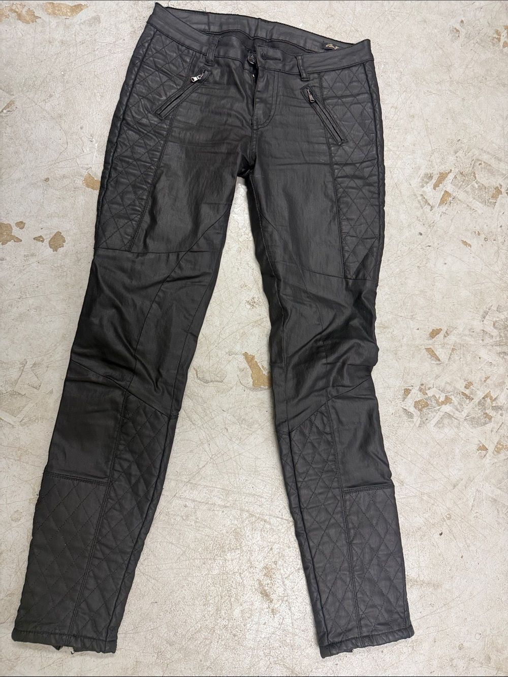 LARA WOMAN Premium Denimwear COllection Moto Slim Fit Jeans - Black